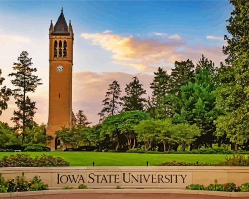 Iowa State University Ames Paint By Numbers