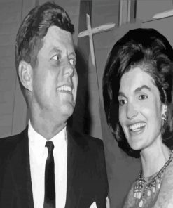 Jfk And Jackie kennedy Paint By Numbers