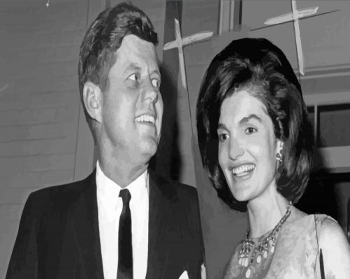 Jfk And Jackie kennedy Paint By Numbers