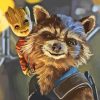 Jon Koo Rocket And Groot Paint By Numbers