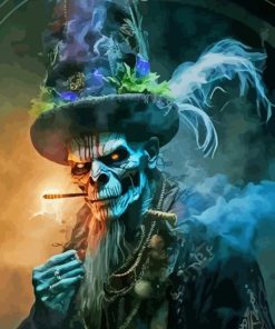 Magician Skull Paint By Numbers