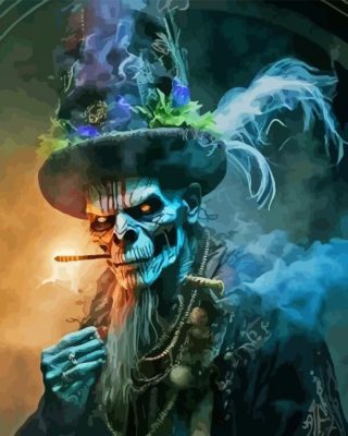 Magician Skull Paint By Numbers