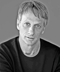 Monochrome Tony Hawk Paint By Numbers