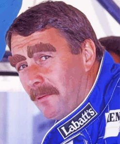 Nigel Mansell Paint By Numbers