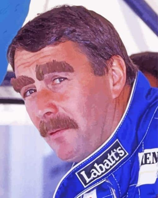 Nigel Mansell Paint By Numbers