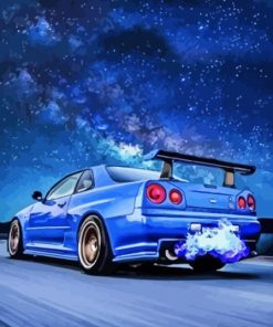 Nissan R34 Paint By Numbers