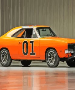 Orange Dukes Of Hazzard Car Paint By Numbers