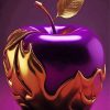 Purple Golden Apple Paint By Numbers