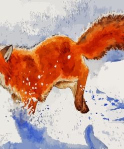 Running Fox Paint By Numbers