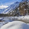 Snowy Landscape Pyrenees Paint By Numbers