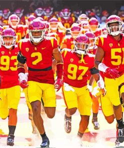 Usc Trojans Football Team Paint By Numbers