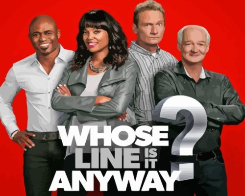 Whose Line Is It Anyway Poster Paint By Numbers