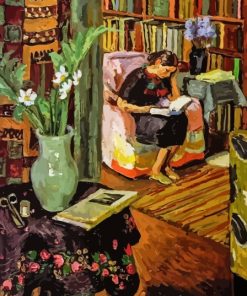 Woman Reading Book Vanessa Bell Paint By Numbers