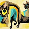 Abstract Burmese Cats Paint By Numbers