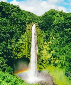 Akaka Falls Big Island Hawaii Paint By Numbers