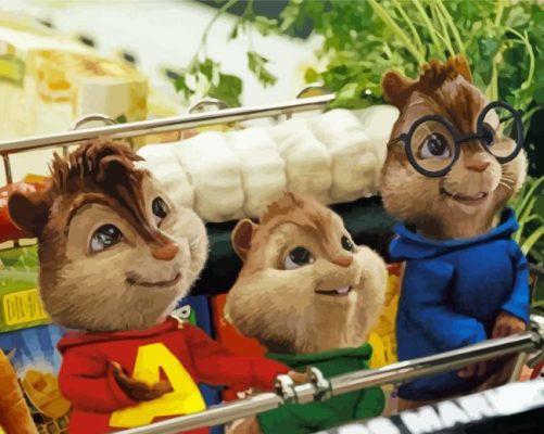 Alvin And The Chipmunks Movie Paint By Numbers