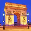 Arc De Triomphe Paris France Paint By Numbers