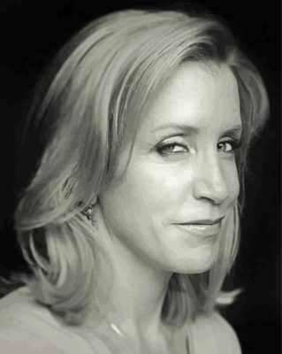 Black And White Felicity Huffman Paint By Numbers