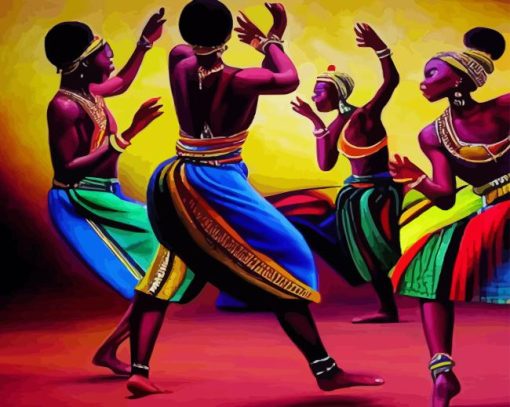 Black Women Dancing Paint By Numbers