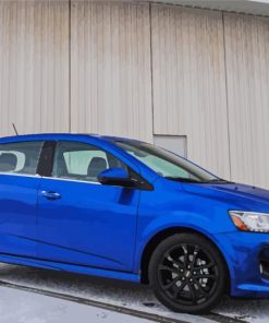 Blue Chevrolet Sonic Paint By Numbers