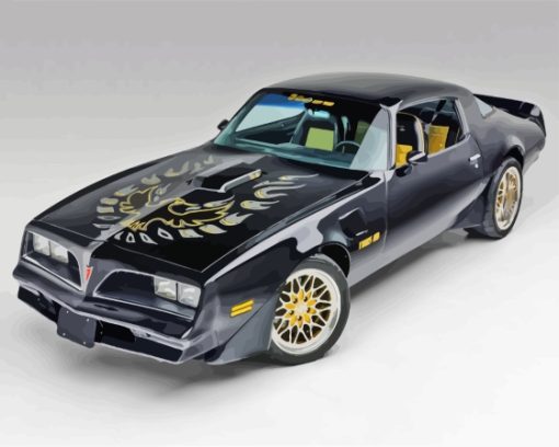 Burt Reynolds Pontiac Firebird Paint By Numbers