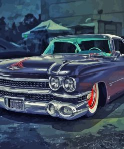 Cadillac 1959 Car Art Paint By Numbers