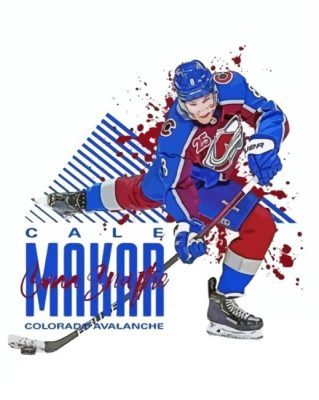 Cale Makar Player Art Paint By Numbers