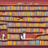 Cats On Bookshelf Paint By Numbers