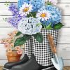 Checkered Garden Boots Paint By Numbers