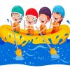 Children Rafting Paint By Numbers