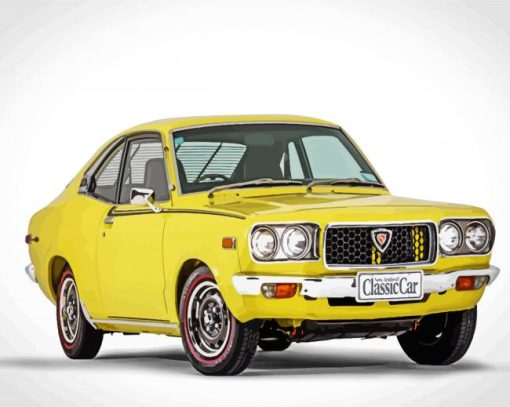 Classic Mazda Yellow Car Paint By Numbers