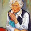 Classy Old Woman Art Paint By Numbers