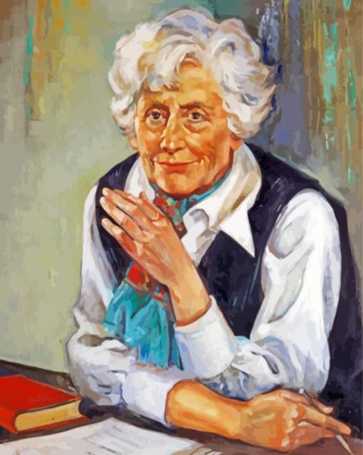 Classy Old Woman Art Paint By Numbers