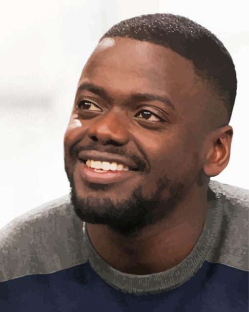 Daniel Kaluuya Smiling Paint By Numbers