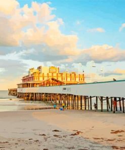 Daytona Beach Pier Florida Paint By Numbers