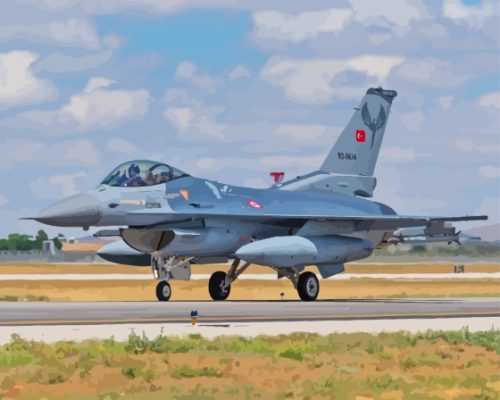 F 16 Fighting Falcon Paint By Numbers