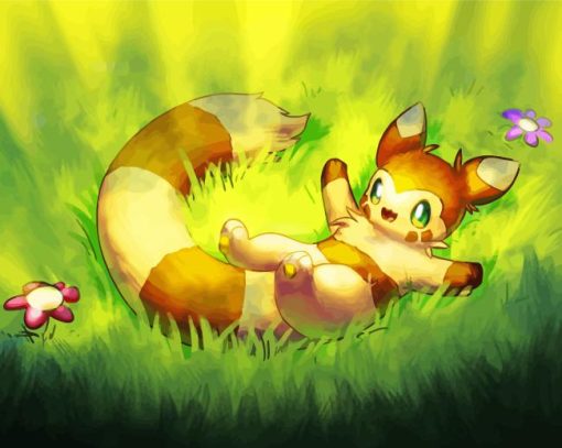 Furret Cute Pokemon Species Paint By Numbers