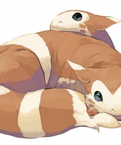 Furret Species Art Paint By Numbers