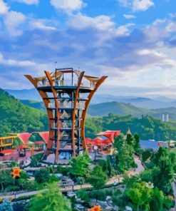 Gatlinburg City In Tennessee Paint By Numbers