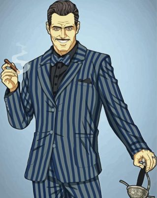 Gomez Addams Art Paint By Numbers