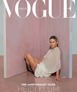 Heidi Klum Vogue Photoshoot Paint By Numbers