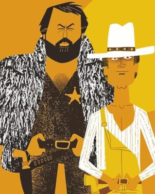 Terence Hill And Bud Spencer Paint By Numbers