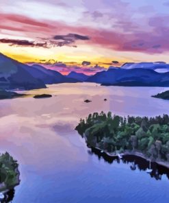 Loch Lomond Sunset Paint By Numbers