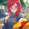 Maki Nishikino Giving A Gift Paint By Numbers