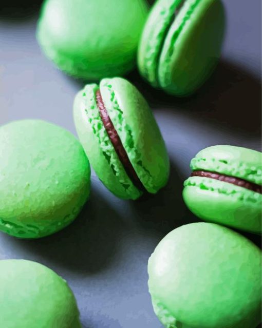 Matcha Maccaroons Paint By Numbers