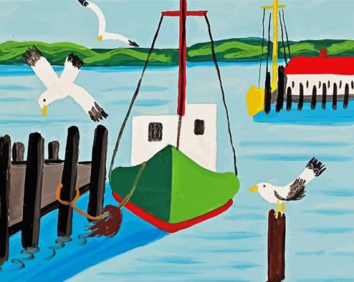 Maud Lewis Seagulls Paint By Numbers