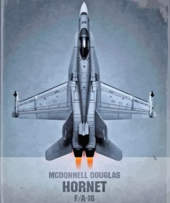 McDonnell Douglas FA 18 Paint By Numbers