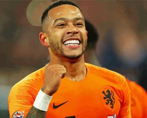 Memphis Depay Player Paint By Numbers