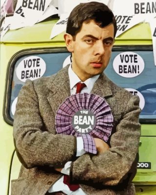 Mr Bean Rowan Atkinson Paint By Numbers