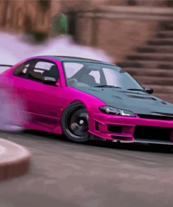 Nissan S15 Pink Car Paint By Numbers